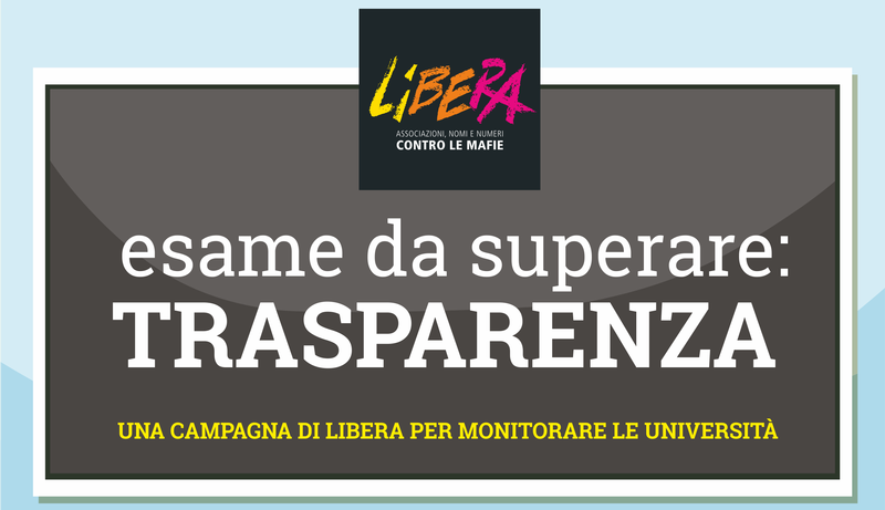 Libera, una campagna per monitorare la trasparenza nelle Università